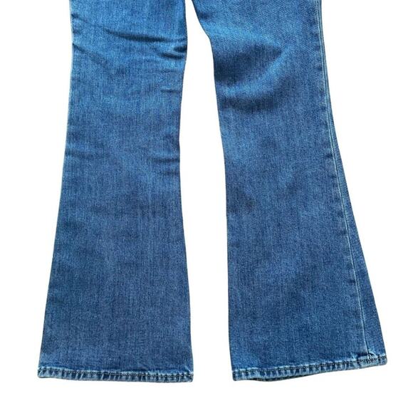 Old Navy Extra High Rise Flare Jeans Medium Wash 0 - Picture 8 of 8